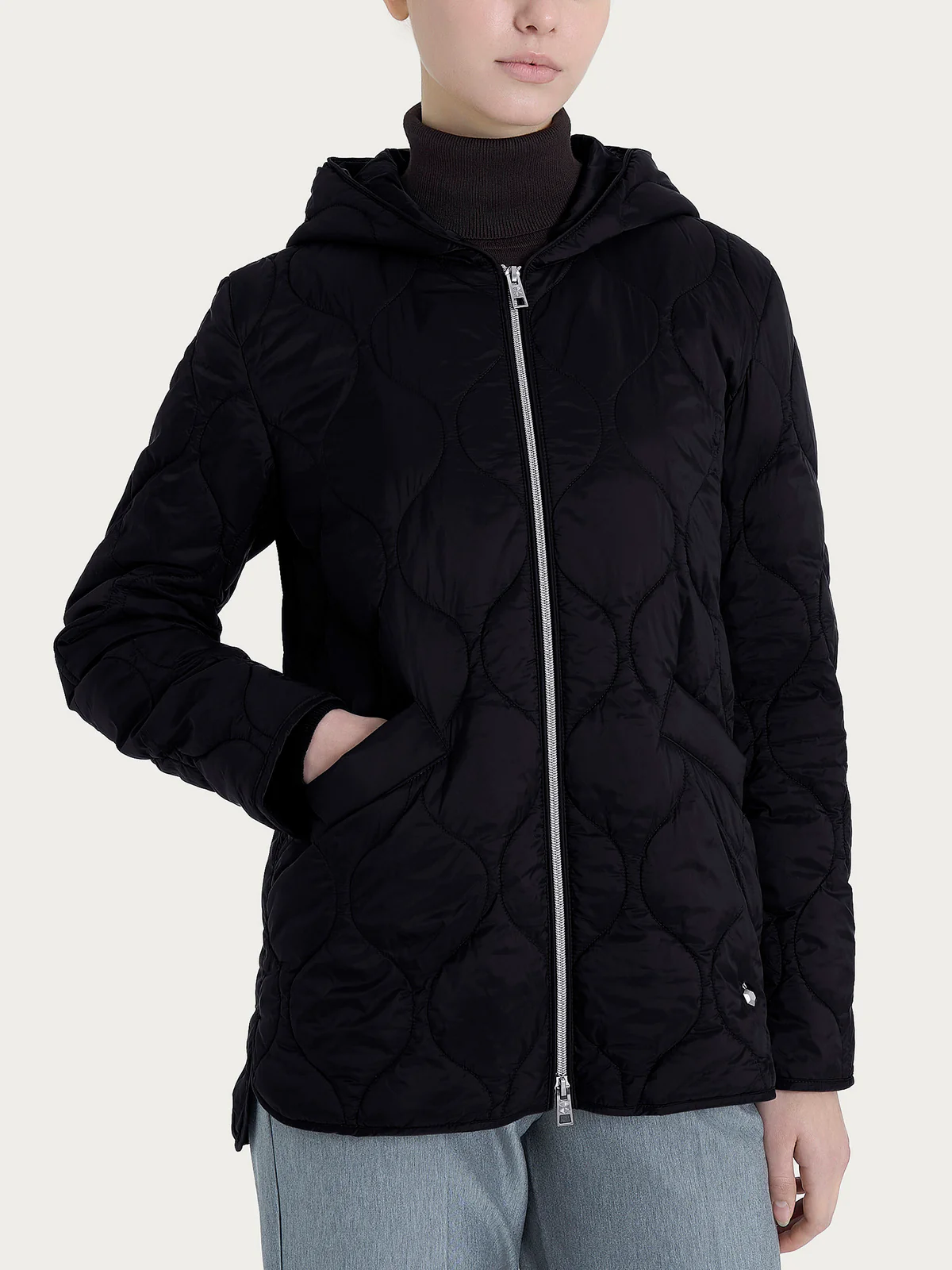 Piumino Con Cappuccio Ragno